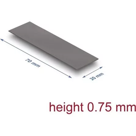 Delock Hővezető párna 70 x 20 x 0,75 mm M.2 modulokhoz 3,2 W/mK   alacsony olaj szivárgás