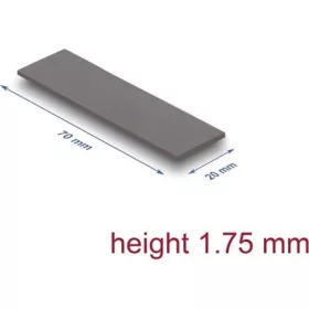   Delock Hővezető párna 70 x 20 x 1,75 mm M.2 modulokhoz 3,2 W/mK   alacsony olaj szivárgás