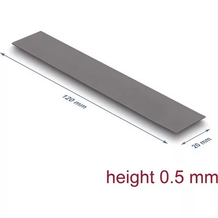 Delock Hővezető párna 120 x 20 x 0,5 mm M.2 modulokhoz 3,2 W/mK   alacsony olaj szivárgás