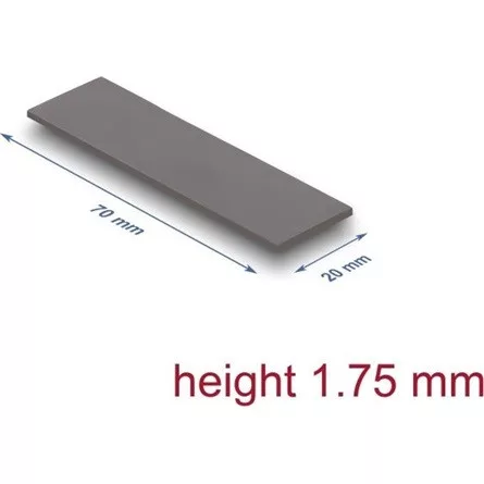 Delock Hővezető párna 70 x 20 x 1,75 mm M.2 modulokhoz 3,0 W/mK