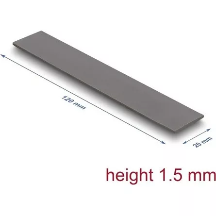 Delock Hővezető párna 120 x 20 x 1,5 mm M.2 modulokhoz 3,0 W/mK