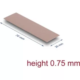   Delock Hővezető párna 70 x 20 x 0,75 mm M.2 modulokhoz 3,0 W/mK   nem szilikon anyagú