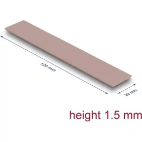   Delock Hővezető párna 120 x 20 x 1,5 mm M.2 modulokhoz 3,0 W/mK   nem szilikon anyagú