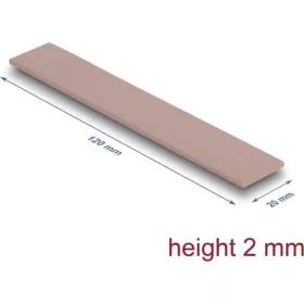   Delock Hővezető párna 120 x 20 x 2 mm M.2 modulokhoz 3,0 W/mK   nem szilikon anyagú