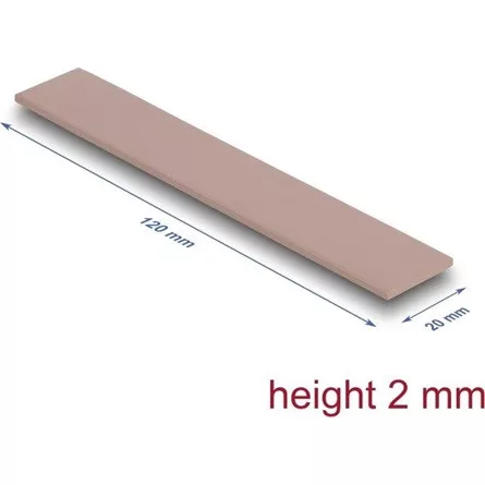 Delock Hővezető párna 120 x 20 x 2 mm M.2 modulokhoz 3,0 W/mK   nem szilikon anyagú