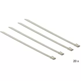 Delock 150x4,6mm rozsdamentes acél kábelkötegelő 20db