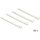 Delock 150x7,2mm kioldható kábelkötegelő fehér 100db