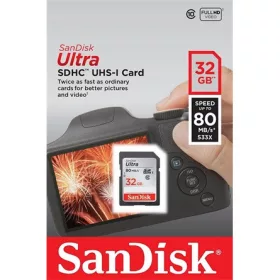   SANDISK SDHC ULTRA 32GB, 120MB/s, CL10, UHS-I memóriakártya