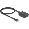 Delock 18650 2-portos HDMI video splitter fekete