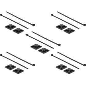   Delock Kábelkötegelő talp 40 x 40 mm, kábelkötegelővel, melynek hossza 250 mm x szélessége 7,2 mm fe