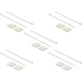   Delock Kábelkötegelő talp 30 x 30 mm, kábelkötegelővel, melynek hossza 200 mm x szélessége 4,8 mm fe