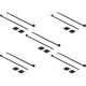 Delock Kábelkötegelő talp 20 x 20 mm, kábelkötegelővel, melynek hossza 200 mm x szélessége 2,5 mm fe