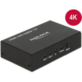   Delock ADA Delock 18682 1x HDMI bemenet > 2x HDMI kimenet 4K HDMI UHD elosztó
