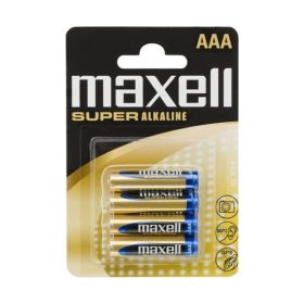   VEZ Maxell Elem - Szuper Alkáli elem,  4db AAA (LR03), 1,5V (no mercury)