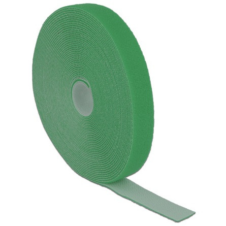 Delock 10mx20mm tépőzáras kábelkötegelő zöld