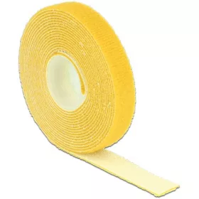 Delock 3mx13mm tépőzáras kábelkötegelő sárga