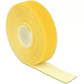 Delock 3mx20mm tépőzáras kábelkötegelő sárga