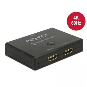   Delock HDMI Switch - 18749 (HDMI 4K 60Hz, kétirányú, 2 x bemenet, 1x kimenet / 1 x bemenet, 2 x kimenet)