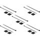 Delock Kábelkötegelő talp 25 x 25 mm, kábelkötegelővel, melynek hossza 300 mm x szélessége 4,8 mm fe