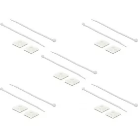   Delock Kábelkötegelő talp 25 x 25 mm, kábelkötegelővel, melynek hossza 300 mm x szélessége 4,8 mm fe