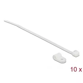   Delock Fehér színű, összekapcsoló pánt készlet 4,8 mm H 150 x Sz 2,5 mm kábelekkel