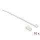 Delock Fehér színű, összekapcsoló pánt készlet 4,8 mm H 150 x Sz 2,5 mm kábelekkel