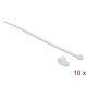 Delock Fehér színű, összekapcsoló pánt készlet 7,9 mm H 250 x Sz 3,6 mm kábelekkel