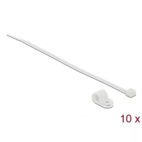   Delock Fehér színű, összekapcsoló pánt készlet 9,5 mm H 200 x Sz 4,8 mm kábelekkel