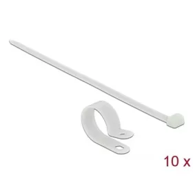   Delock Fehér színű, összekapcsoló pánt készlet 25,4 mm H 300 x Sz 7,2 mm kábelekkel
