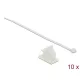 Delock Fehér, 37 x 18 mm-es kábelfogó H 300 x Sz 4,8 mm - kábellel