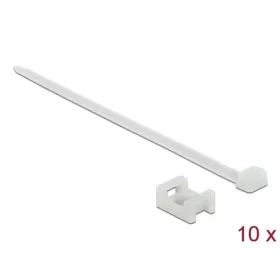  Delock Fehér csavart biztosító foglalat készlet 23 x 16 mm H 150 x Sz 7,2 mm kábellel