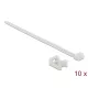 Delock Fehér csavart biztosító foglalat készlet 23 x 16 mm H 150 x Sz 7,2 mm kábellel
