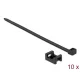 Delock Fekete csavart biztosító foglalat készlet 23 x 16 mm H 150 x Sz 7,2 mm kábellel
