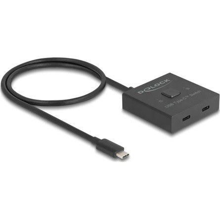 Delock USB 10 Gbps USB Type-C  kapcsoló 2 az 1-ben Kétirányú 8K