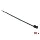 Delock Kábelkötöző szorító fűzőlyukkal Hx 200 x Sz 4,8 mm, 10 darab fekete
