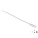 Delock Kábelkötöző címkével Hx 190 x Sz 4,8 mm, 10 darab fehér