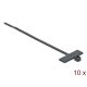 Delock Kábelkötöző címkével Hx 200 x Sz 2,5 mm, 10 darab fekete