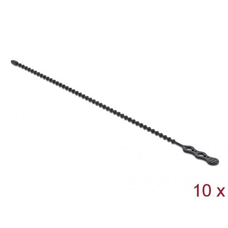 Delock Újrahasználható kötöző Hx 210 x Sz 4,5 mm 10 db. fekete