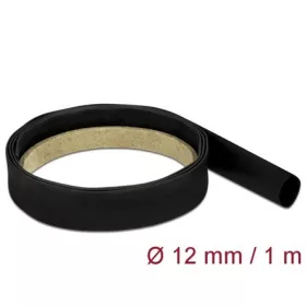 Delock Fekete hőcsökkentő cső 1 m x 12 mm