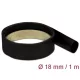 Delock Fekete hőcsökkentő cső 1 m x 18 mm