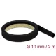 Delock Fekete hőcsökkentő cső 2 m x 10 mm