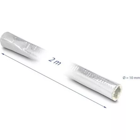 Delock Alumíniumból és üvegszálból készült kábel borító 2 m x 10 mm