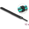 Delock Befűzős kábelkötegelő hossza 150 mm fekete 12 mm, 10 db.