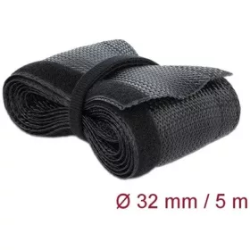   Delock Fonott kábelharisnya tépőzárral 5 m x 32 mm fekete