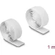Delock Öntapadó tépőzáras szalag-szett, H 1 m és Sz 20 mm fehér