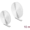 Delock Öntapadó tépőzáras szalag-szett, H 10 m és Sz 20 mm fehér