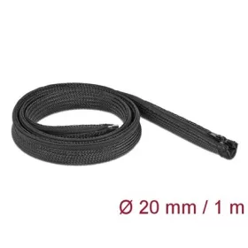   Delock Befont karmantyú zipzáras szorítóval 1 m x 20 mm-es fekete