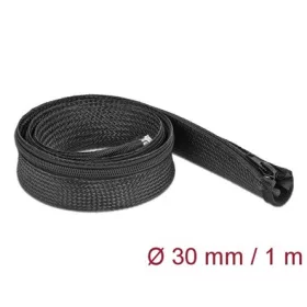   Delock Befont karmantyú zipzáras szorítóval 1 m x 30 mm-es fekete