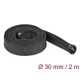 Delock Befont karmantyú zipzáras szorítóval 2 m x 30 mm-es fekete