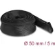 Delock Befont karmantyú zipzáras szorítóval hőállóság egészen 5 m x 50 mm-es fekete